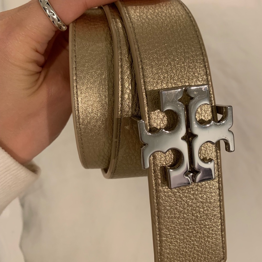Tory Burch logo belt
